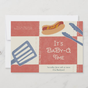 Baby-Q Baby Shower Invitation