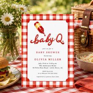 Baby-Q Baby Shower Invitation