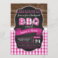 Baby Q Baby Shower Invitation for Girl - Dark Pink