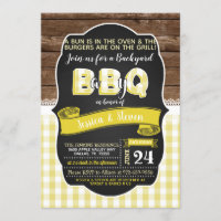 Baby Q Baby Shower Invitation - Yellow