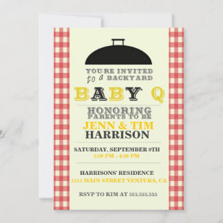 BaBy Q Baby Shower Invitations