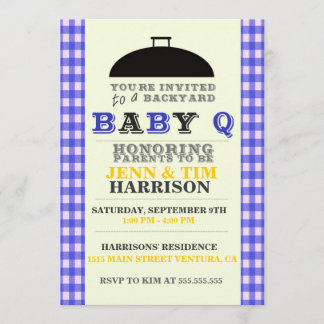 BaBy Q Baby Shower Invitations