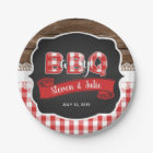 Baby Q Baby Shower Paper Plate - Red