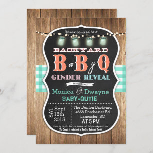 Baby Q BabyQ Couples Shower BBQ Invitation