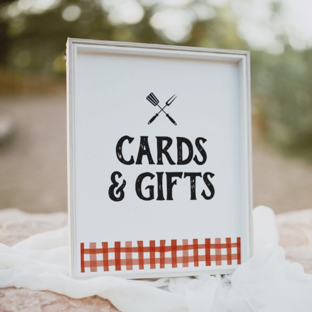 Baby Q Barbecue Baby Shower Cards and Gifts Sign (Creator Uploaded)