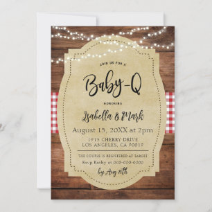 Baby-Q Barbecue Baby Shower Invitation