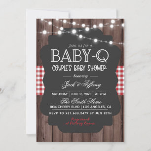 Baby-Q Barbecue Baby Shower Invitation