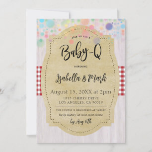 Baby-Q Barbecue Baby Shower Invitation