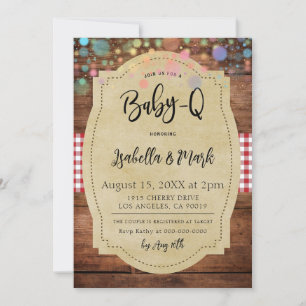 Baby-Q Barbecue Baby Shower Invitation