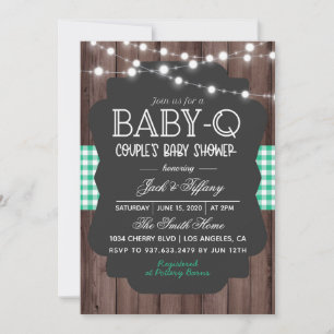 Baby-Q Barbecue Baby Shower Invitation