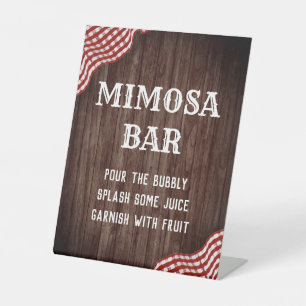 Baby Q BBQ Baby Shower Mimosa Bar Sign