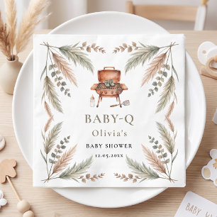 Baby Q Boho Pampas Grass BBQ Grill Napkin