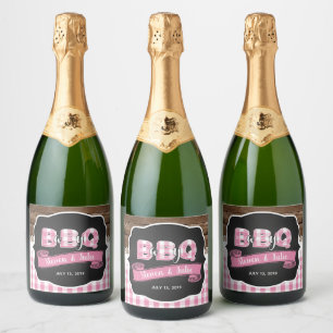 Baby Q Champagne Label -  Light Pink