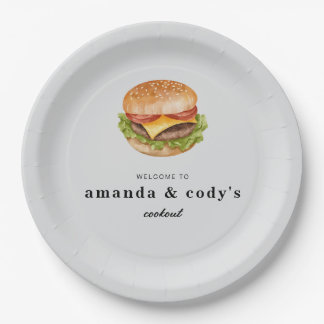 Baby-Q Cookout Paper Plate