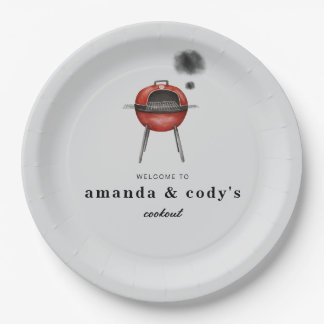 Baby-Q Cookout Paper Plate