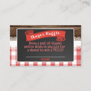 Baby Q Diaper Raffle Card - Red DW