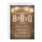 Baby Q invitation Coed BBQ Baby Shower Rustic Wood