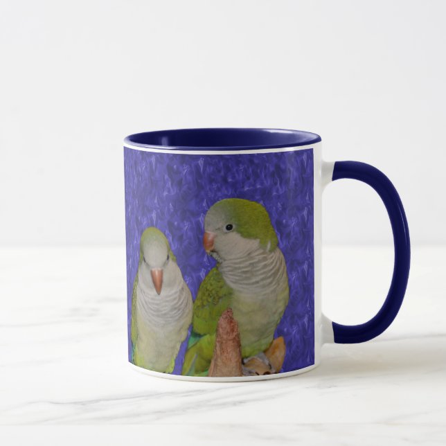 Baby Quaker Parrots Animal Mug (Right)