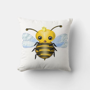 Baby Queen Bee Throw Pillow - Customisable