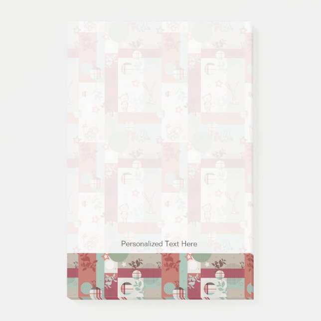 Baby Quilt Pattern 2 Post-it Notes (Front)