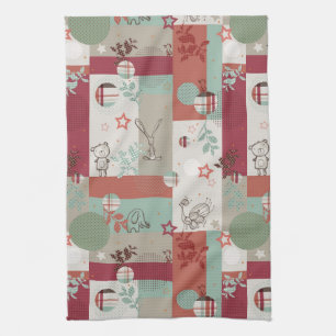 Baby Quilt Pattern 2 Tea Towel