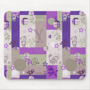 Baby Quilt Pattern Mouse Pad