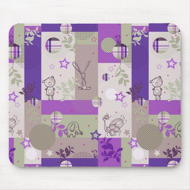 Baby Quilt Pattern Mouse Pad (Front)