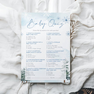 Baby Quiz Baby Shower Game