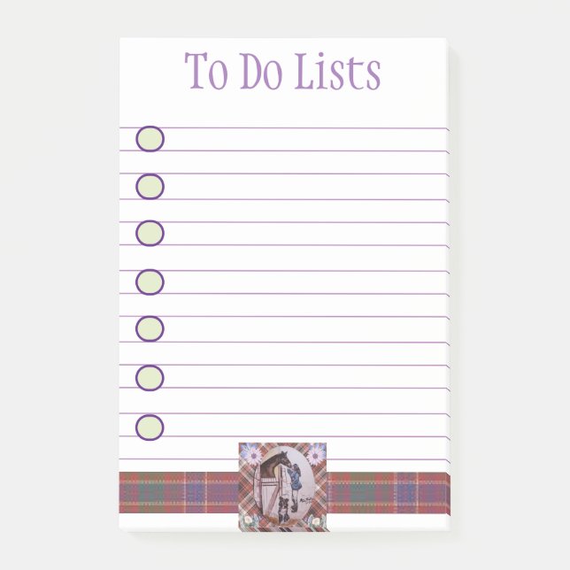 baby race horse mare  post-it notes (Front)