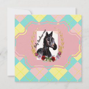 Baby Racehorse mare argyle say anything card