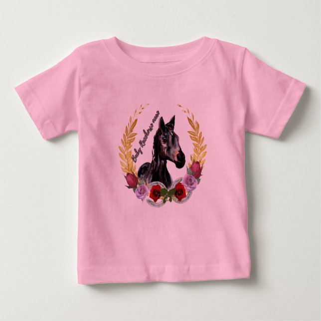 baby racehorse mare wins he race baby T-Shirt (Front)