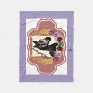 baby racehorse mare wins the race Fleece Blanket