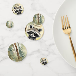 Baby Racoon Gender Neutral Baby Shower Confetti