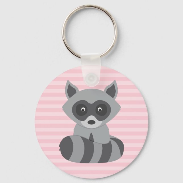 Baby Racoon Key Ring (Front)