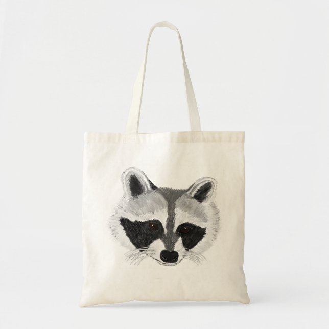 Baby Racoon Tote Bag (Front)