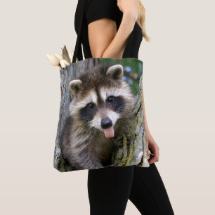 Baby Racoon Tote Bag