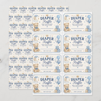 Baby Raffle Diaper Invitation