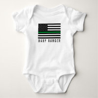 Baby Ranger Thin Green Line American Flag