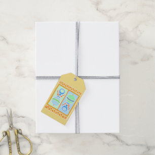 Baby Rattles Gift Tags