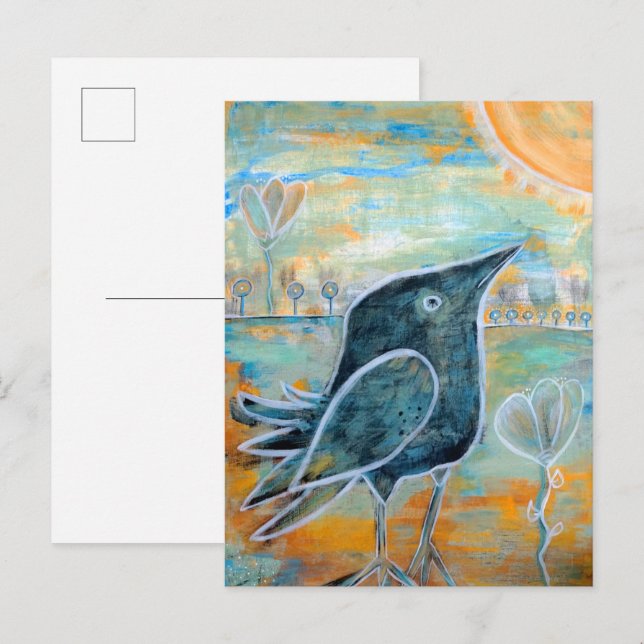 Baby Raven Postcard (Front/Back)