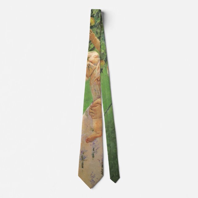 Baby Reaching for an Apple by Mary Cassatt Tie (Front)