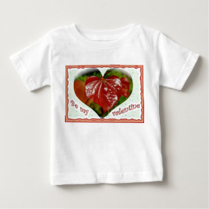 Baby Red Heart Leaves Valentine Infant Shirt