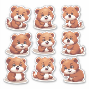 baby Red Pandas stickers