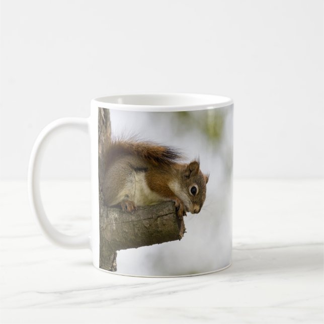Baby Red Squirrel Coffee Mug (Left)
