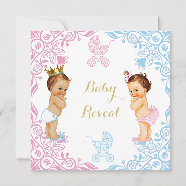 Baby Reveal Baby Shower Invitation (Front)