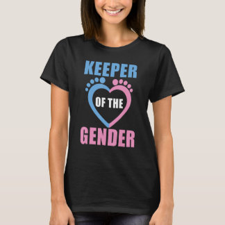baby reveal party gender reveal keeper of the gend T-Shirt