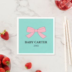 BABY Reveal Sprinkle Shower Personalised Napkin