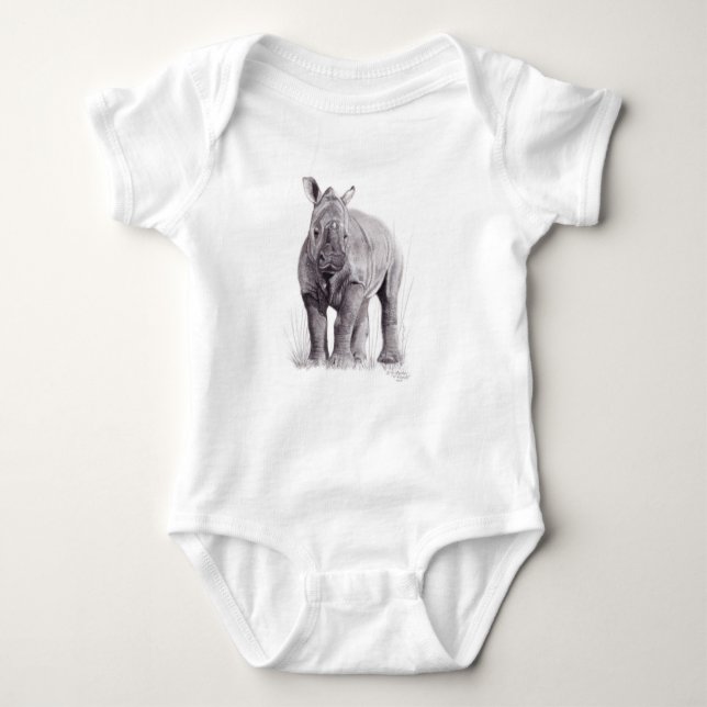 Baby Rhino Rumpoceros Bodysuit (Front)