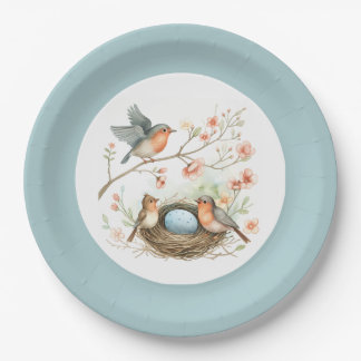 Baby Robin Celebration Plates