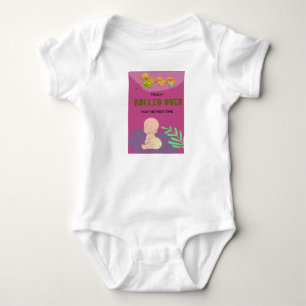 Baby rolling over bodysuit